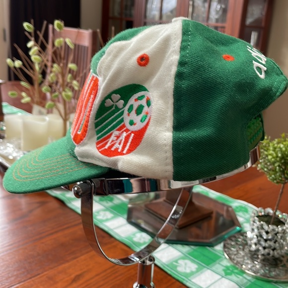 Vintage Adidas Ireland Soccer FAI Embroidered Snapback Cap Hat - Picture 11 of 14